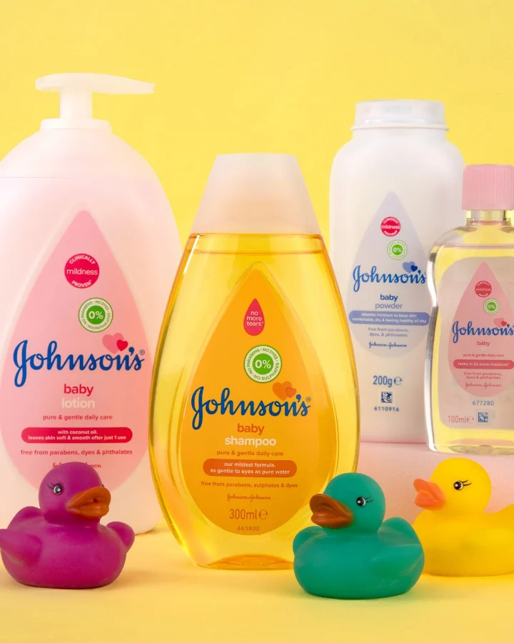 Baby lotion, shampoo, oil and powder