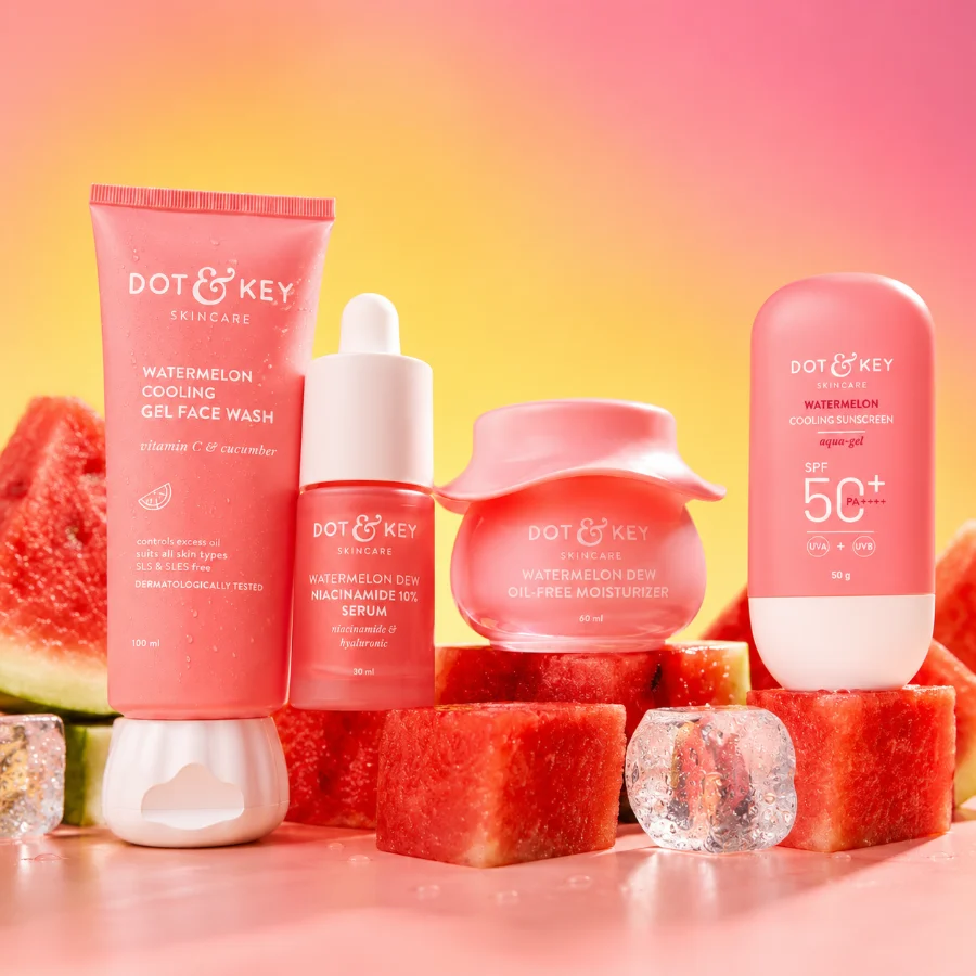 Skin care serums, creams and sunscreen